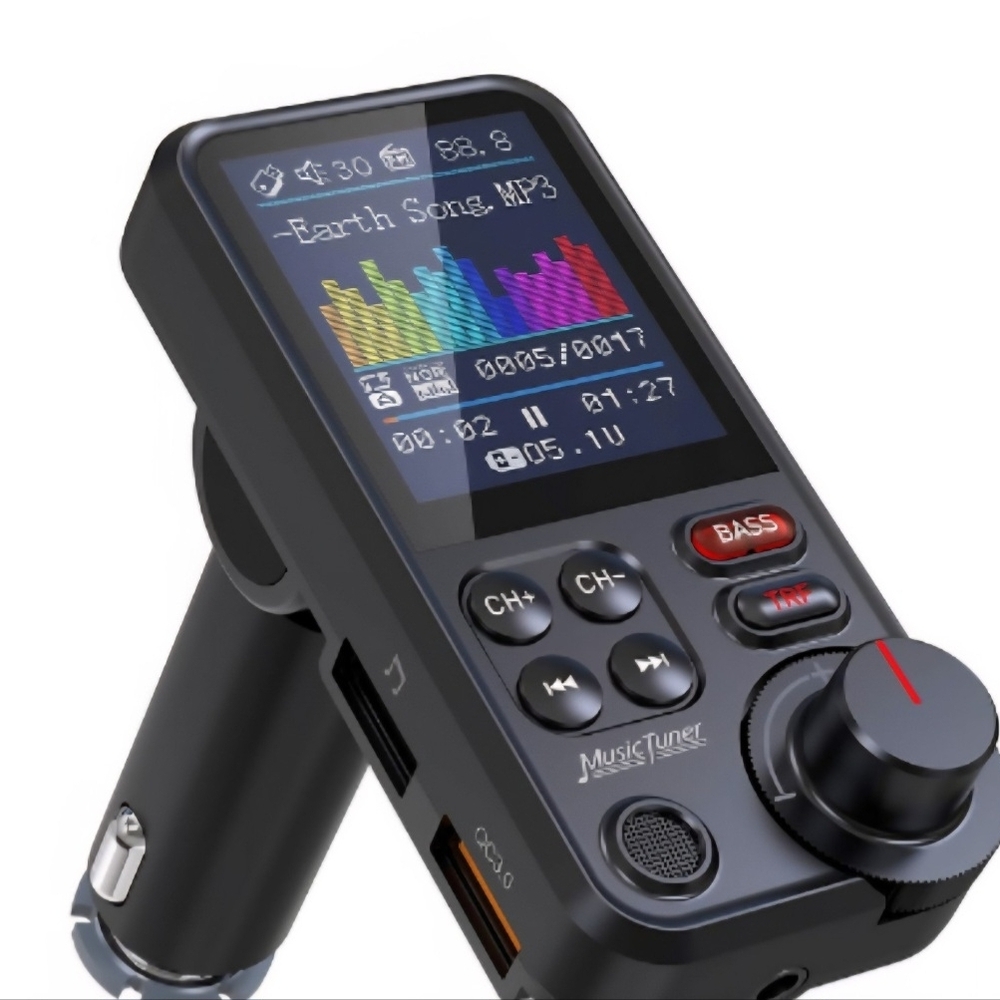 Black MusicTuner Car FM Transmitter